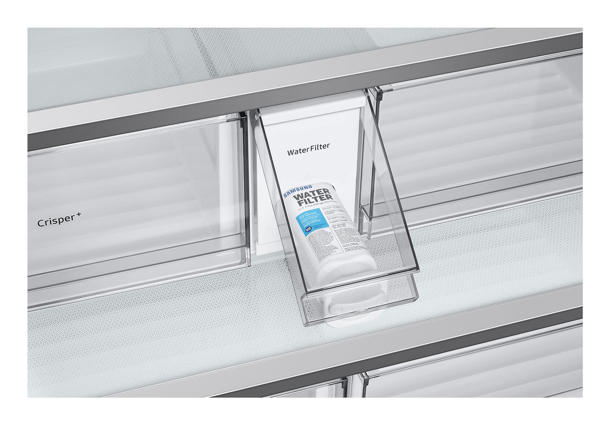 Samsung RF24BB620EB1 side-by-side køle-fryseskab Fritstående 674 L Rustfrit stål