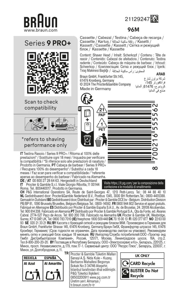 Braun Series 9 96M Barberingshoved