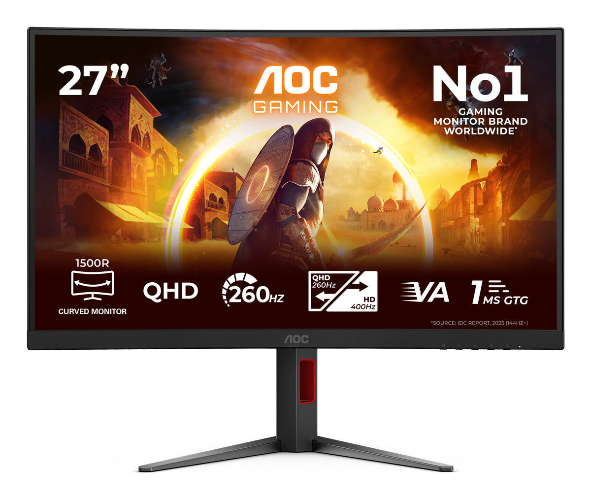 AOC Gaming CQ27G4Z2 27 Fast VA 2560 x 1440 (2K) HDMI DisplayPort 260Hz