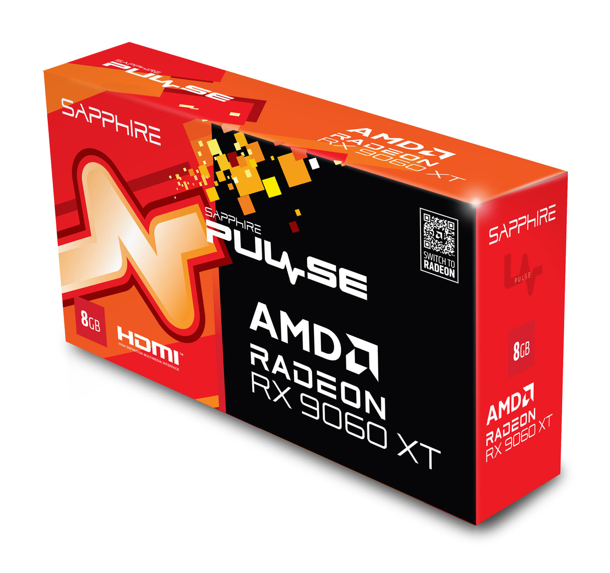 Sapphire PULSE AMD Radeon RX 9060 XT 8GB GPU GDDR6