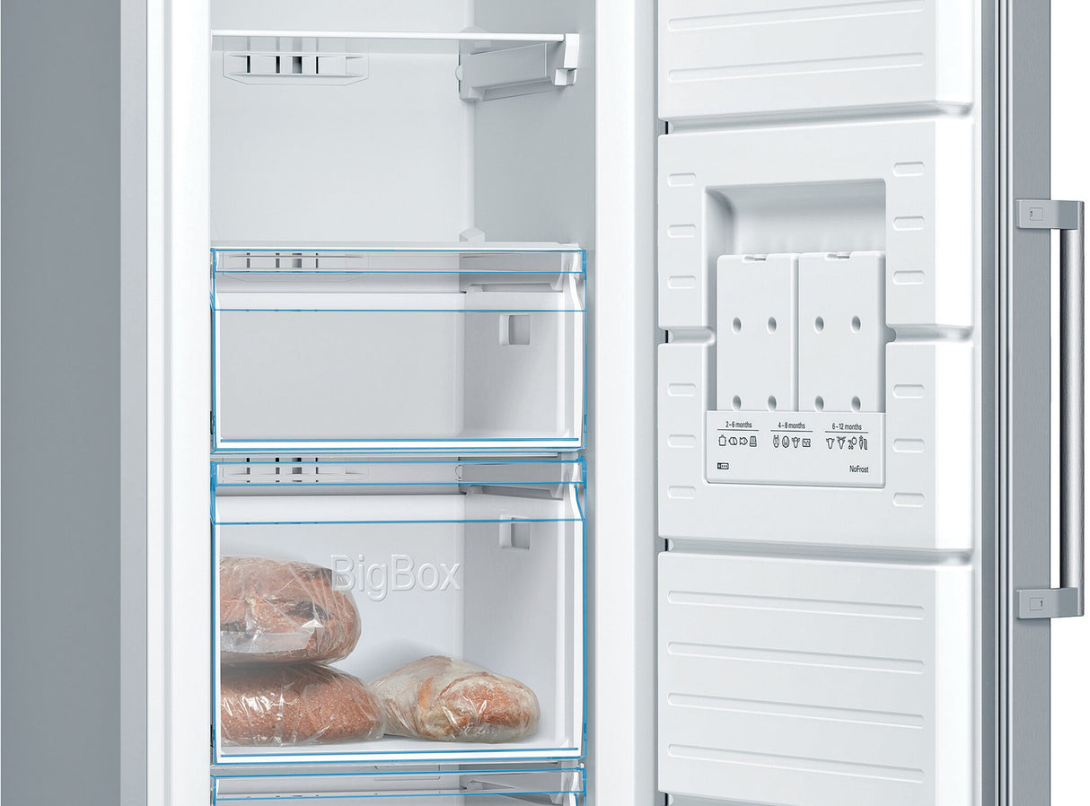 Bosch Serie 4 GSN36VLEP fryser Stående fryser Fritstående 242 L Rustfrit stål