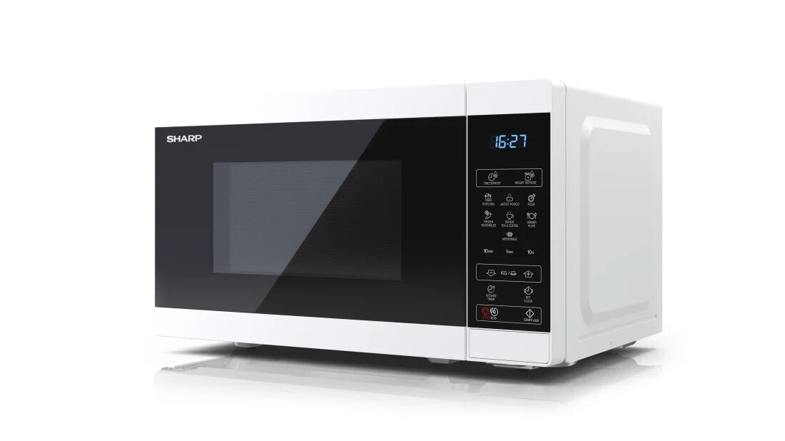 Sharp YC-MS02E-W mikrobølgeovn Sort, Hvid Solo mikroovn Bordplade 20 L 800 W