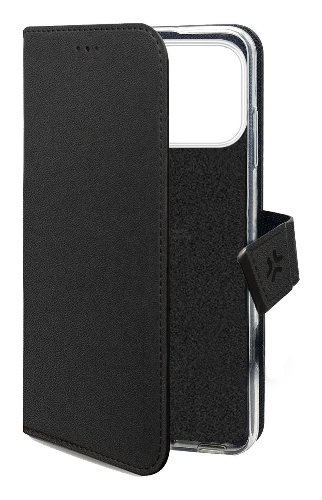 Celly WALLY mobiltelefon etui 16 cm (6.3") Tegnebogsetui Sort