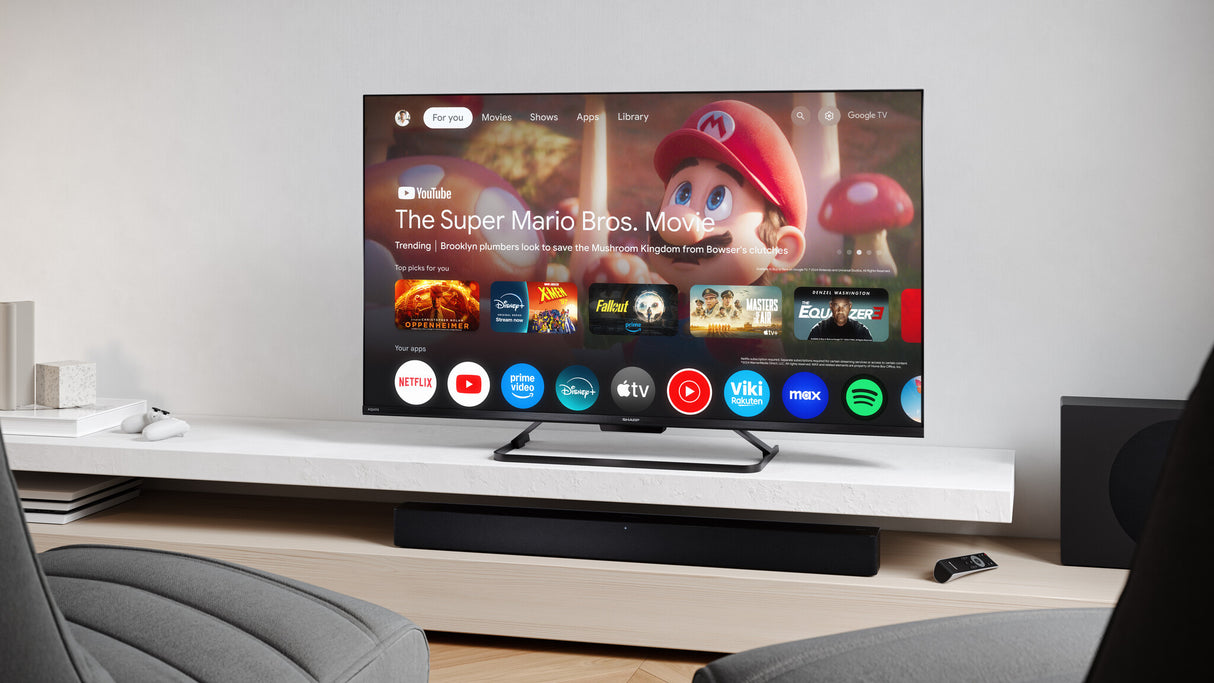 Sharp 43HR7265E TV 109,2 cm (43") 4K Ultra HD Wi-Fi Sort