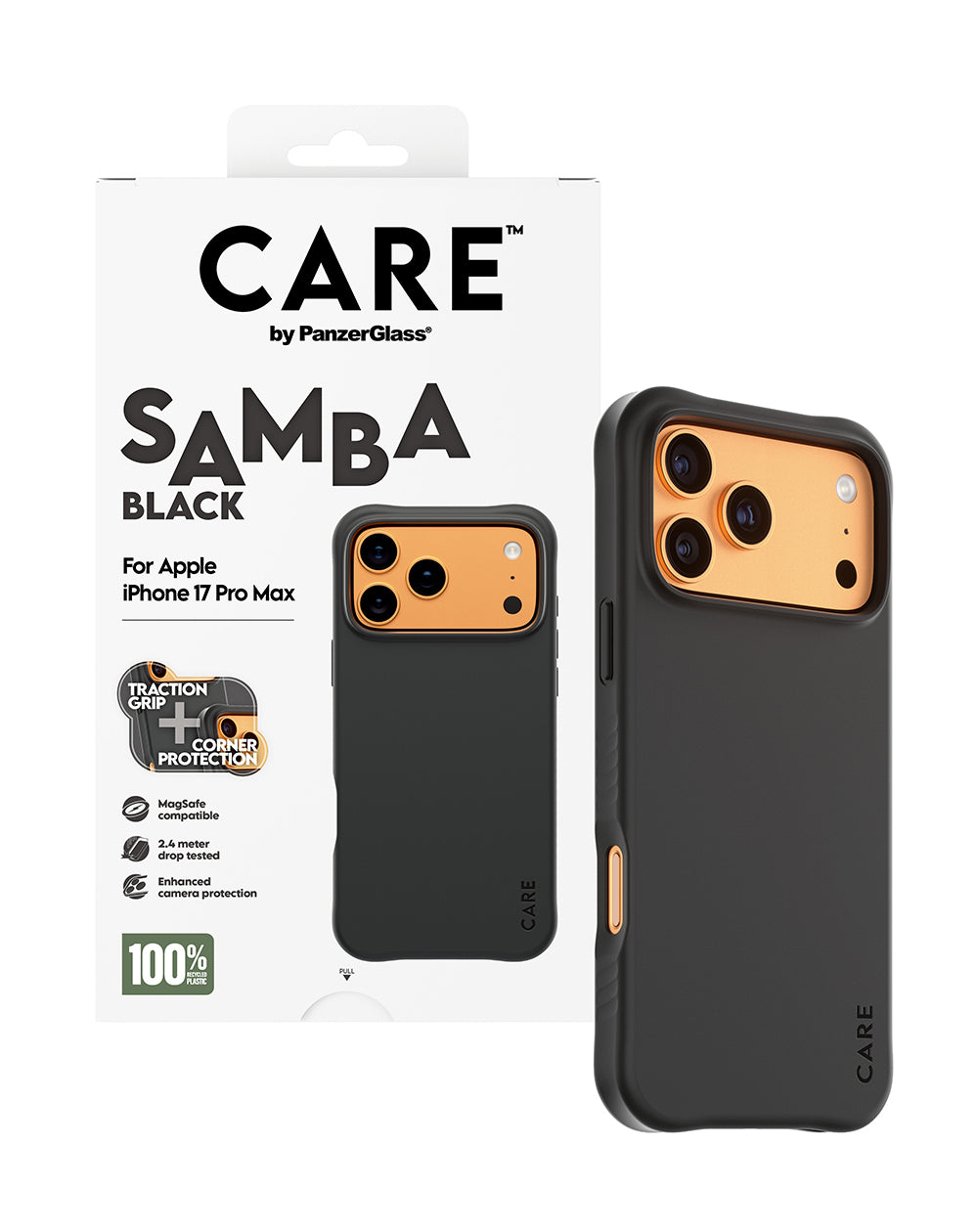 PanzerGlass CARE by ® Fashionable Case Samba Sort m. MagSafe iPhone 17 Pro Max