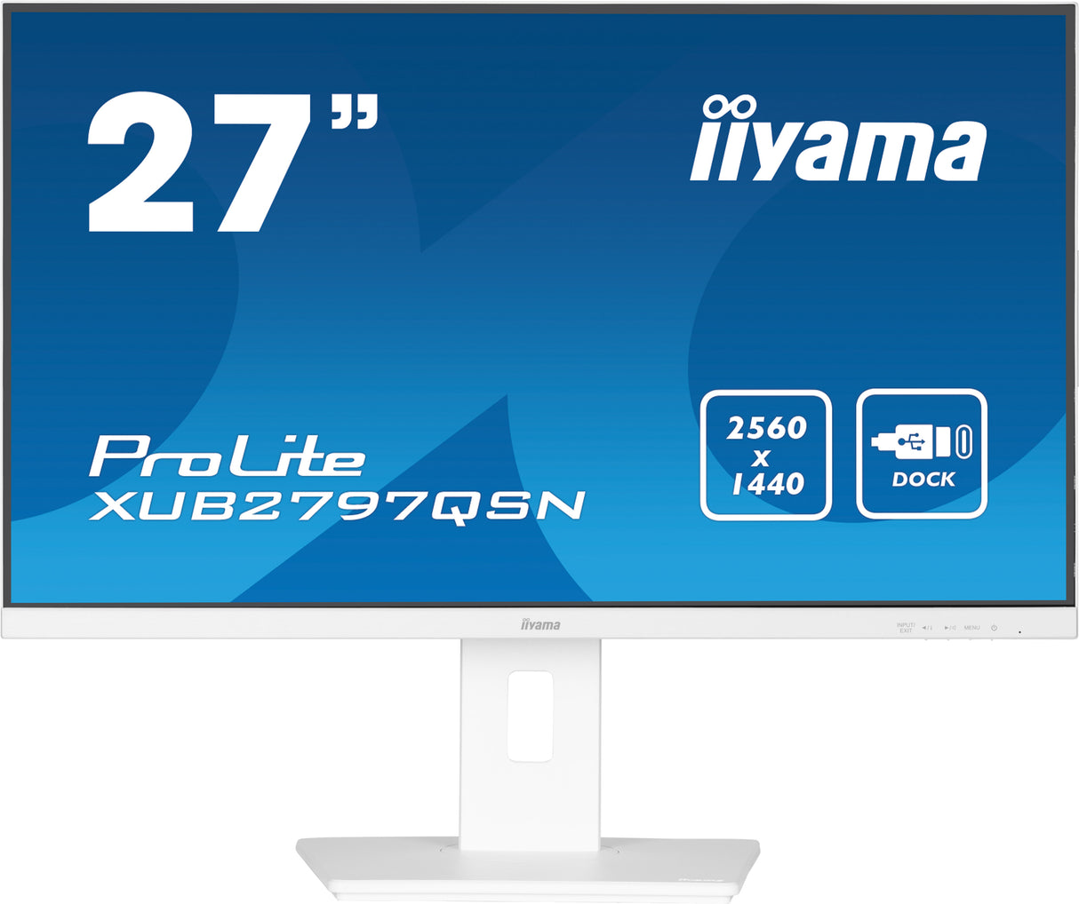 iiyama ProLite XUB2797QSN-W2 27 IPS 2560 x 1440 (2K) HDMI DisplayPort USB-C 100Hz