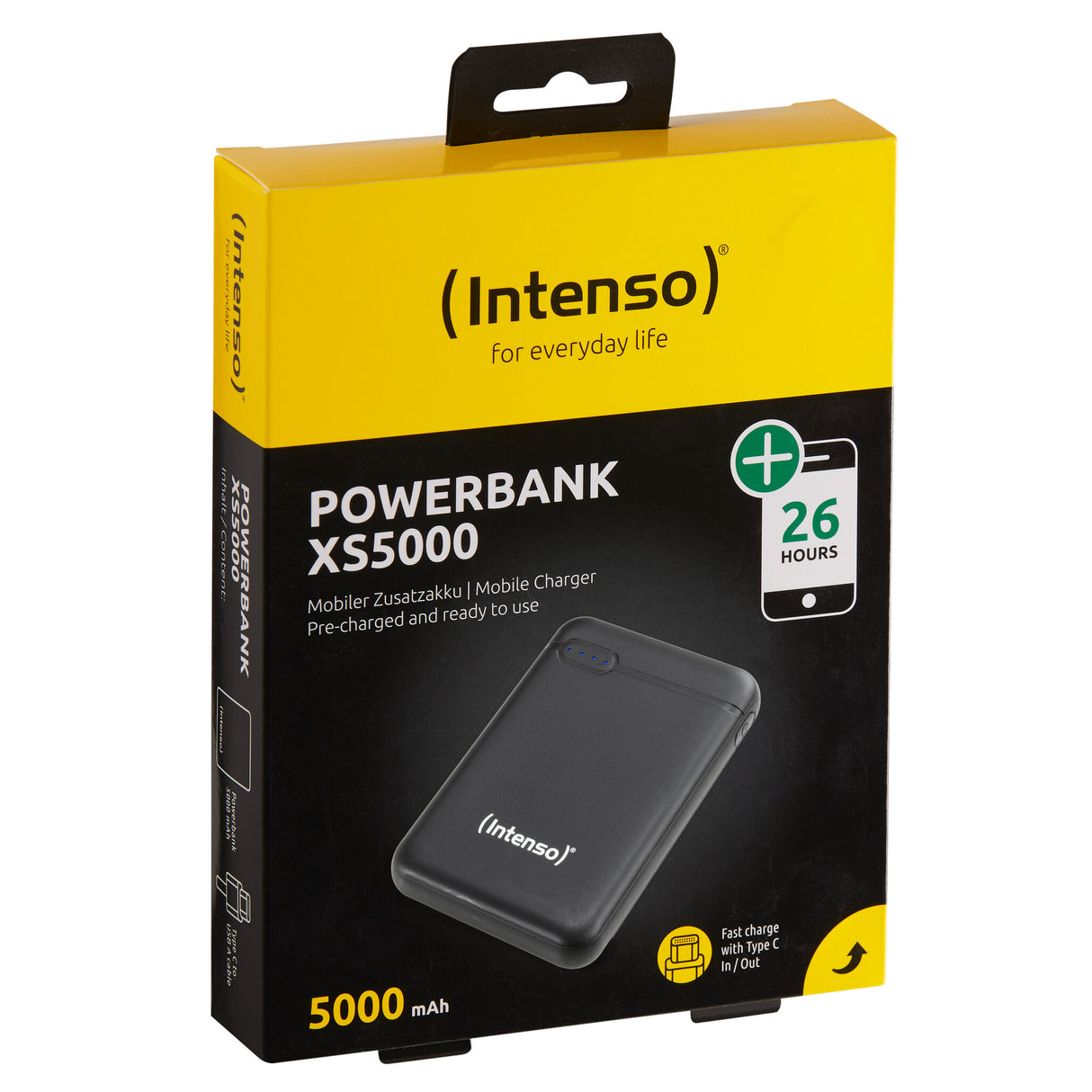 Intenso 7313520 powerbank Lithium polymer (LiPo) 5000 mAh Sort