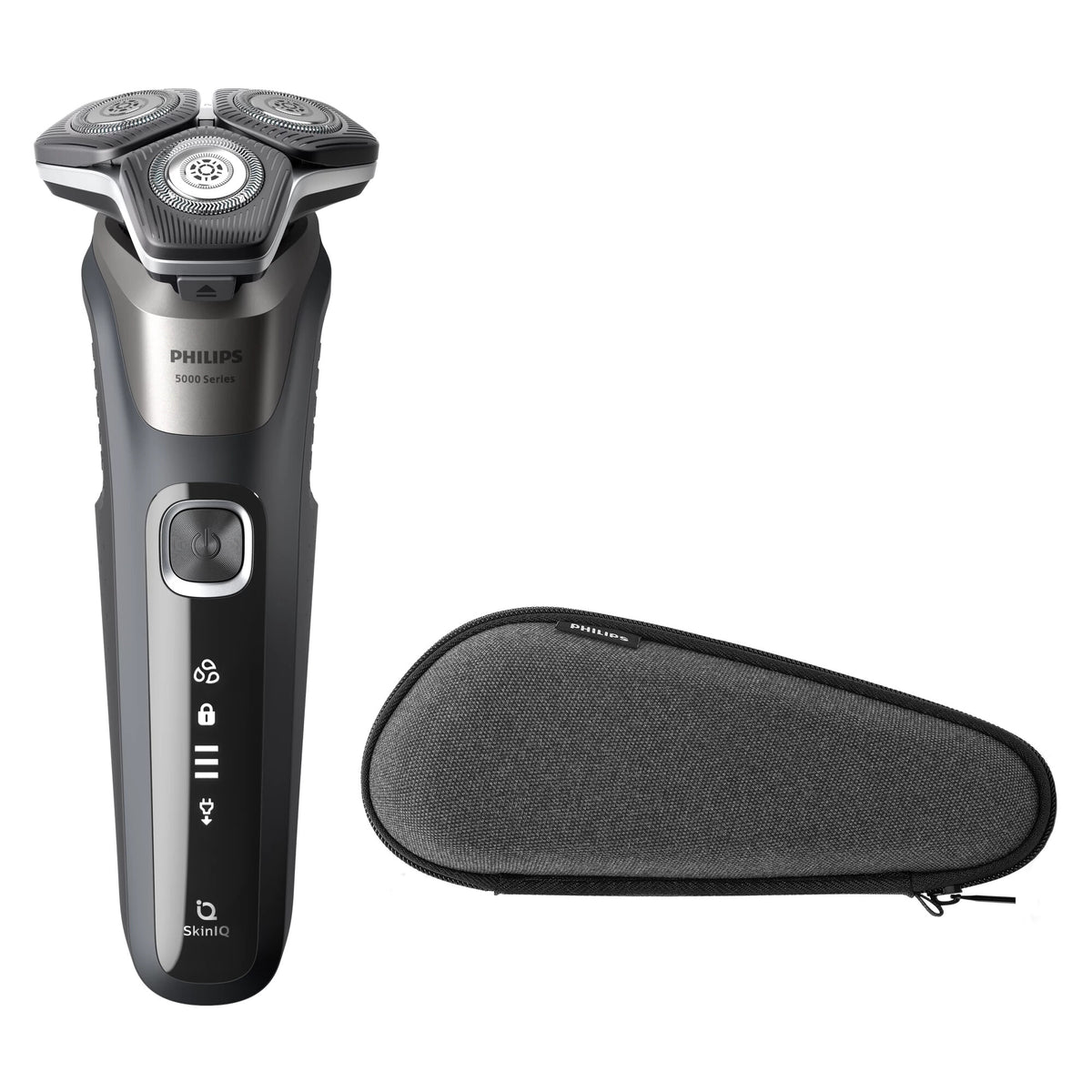 Philips SHAVER Series 5000 S5887/30 barbermaskine til ham Rotations shaver Trimmer Sort, Grå