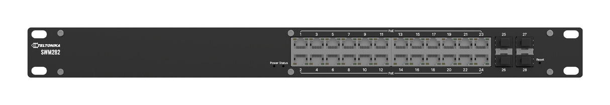 Teltonika SWM282 Administreret L2+ Gigabit Ethernet (10/100/1000) Strøm over Ethernet (PoE) Sort