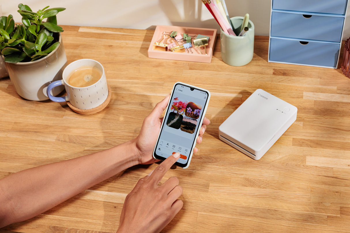 Canon SELPHY QX20 WH fotoprinter Farvesublimation 287 x 287 dpi 2.8" x 3.3" (7.2x8.5cm) Wi-Fi