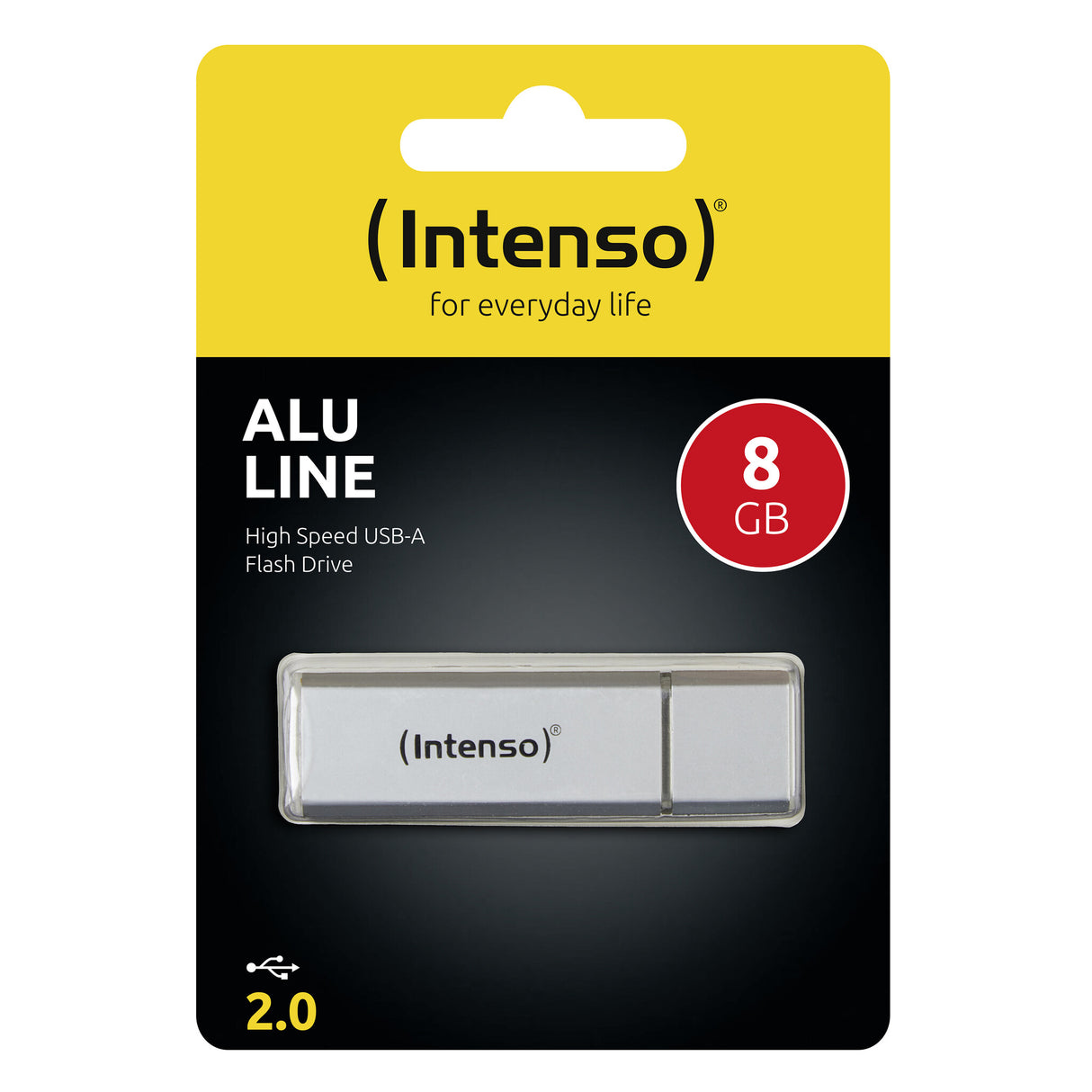 Intenso Alu Line USB-nøgle 8 GB USB Type-A 2.0 Sølv