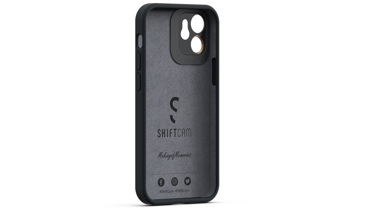 ShiftCam Silicone Case with In-Case Lens Mount for iPhone 12 Mini - Black