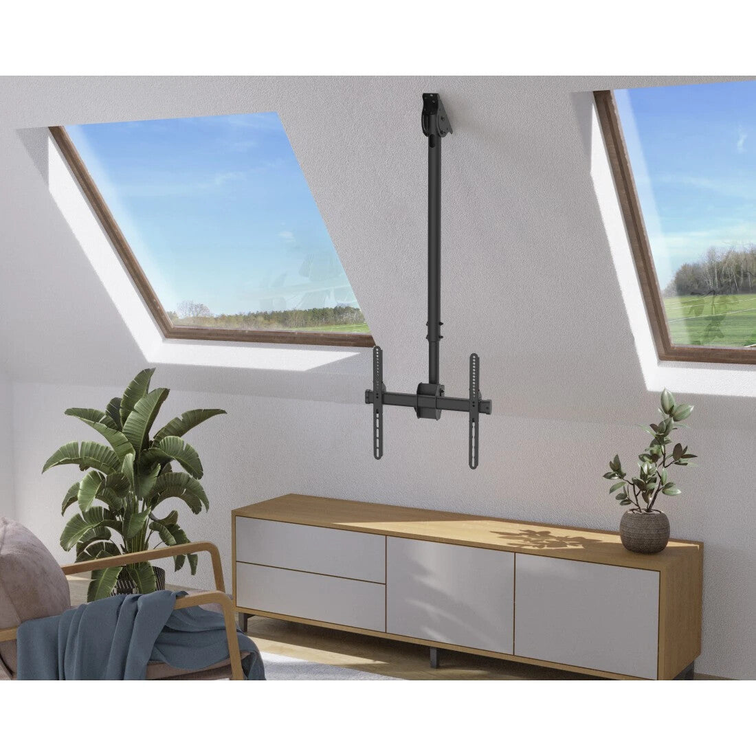 Hama 00220878 tv-beslag 165,1 cm (65") Sort