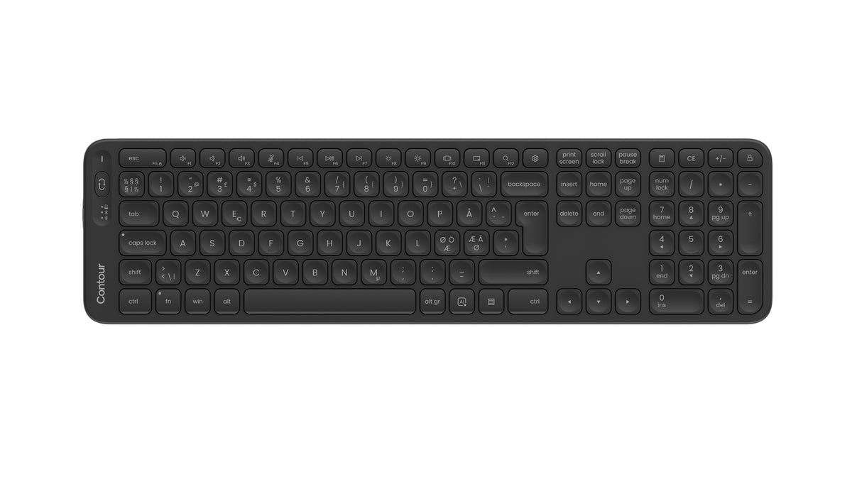 Contour Balance Tastatur Saks Trådløs Pan Nordic