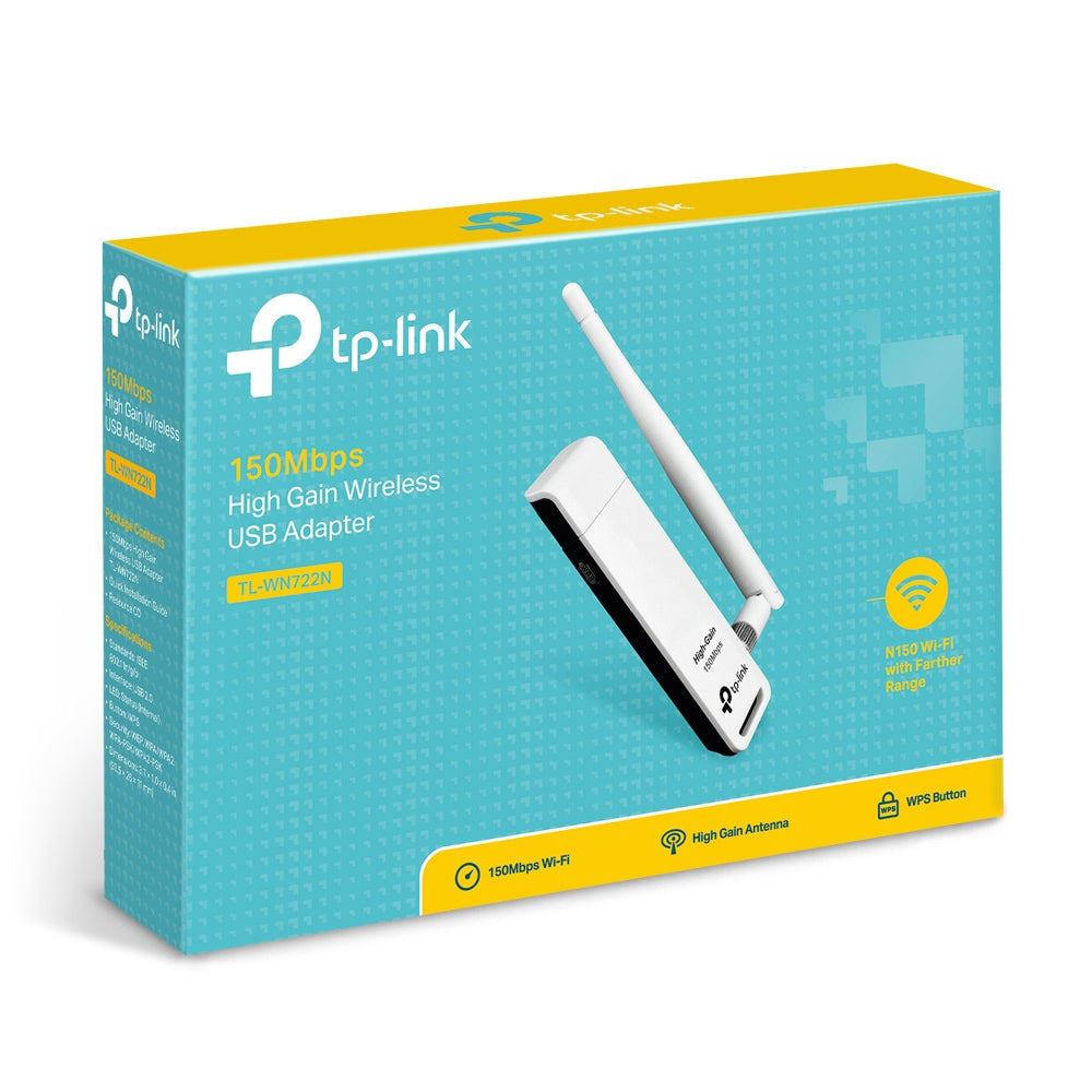 TP-LINK TL-WN722N 150Mbps High Gain Wi-Fi USB Adapter