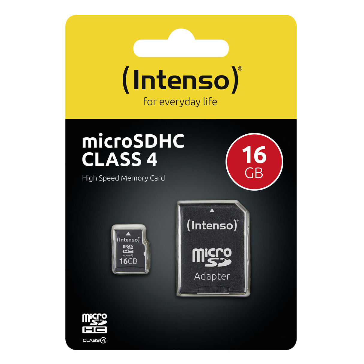 Intenso 3403470 hukommelseskort 16 GB MicroSDHC Klasse 4