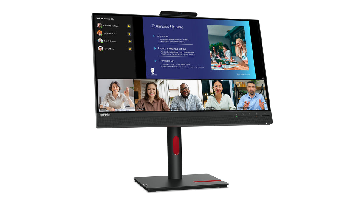Lenovo ThinkVision T24v-30 24 IPS 1920 x 1080 (Full HD) VGA (HD-15) HDMI DisplayPort 75Hz