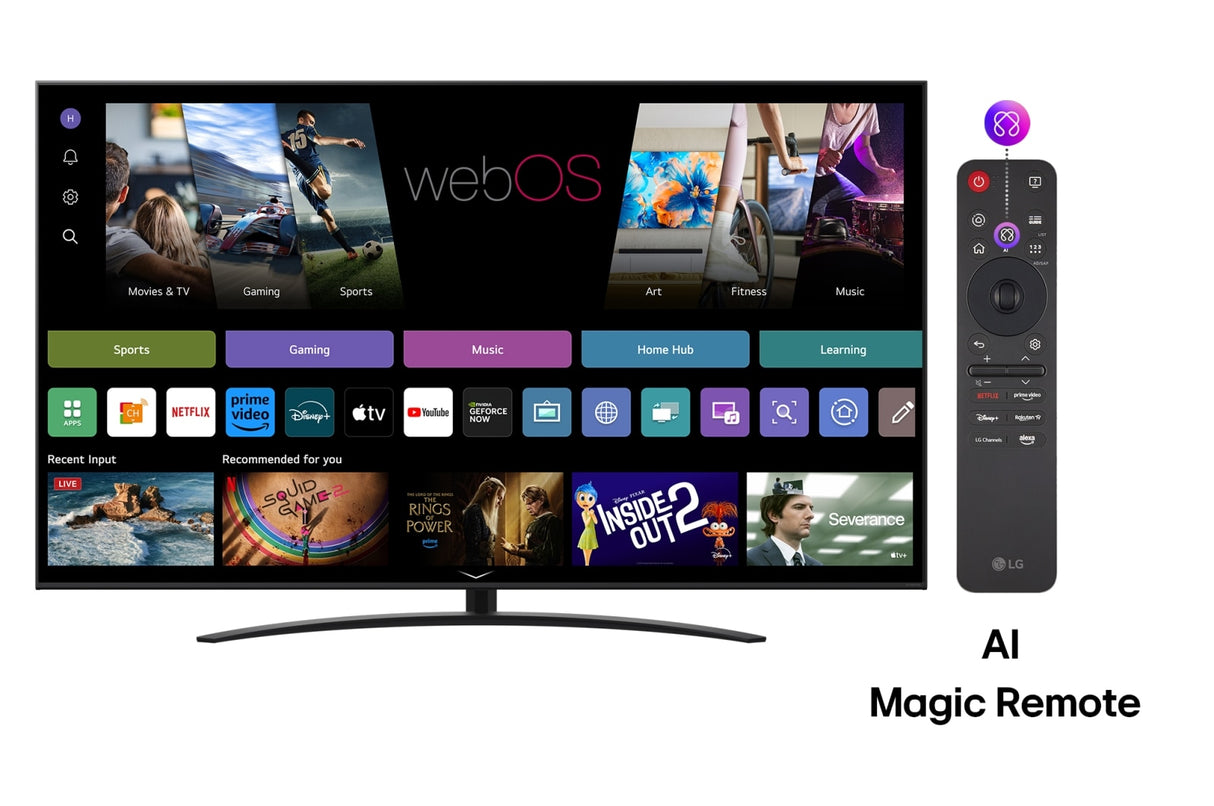 LG NanoCell AI 75NANO81A3A TV 190,5 cm (75") 4K Ultra HD Smart TV Wi-Fi Sort