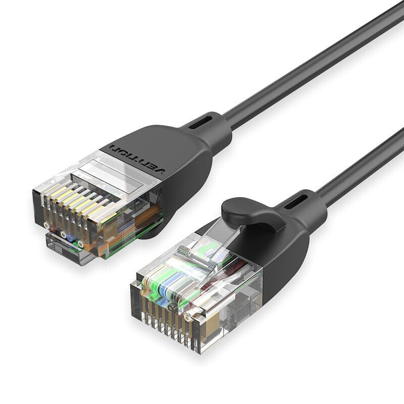 Vention IBIBJ netværkskabel Sort 5 m Cat6a U/UTP (UTP)