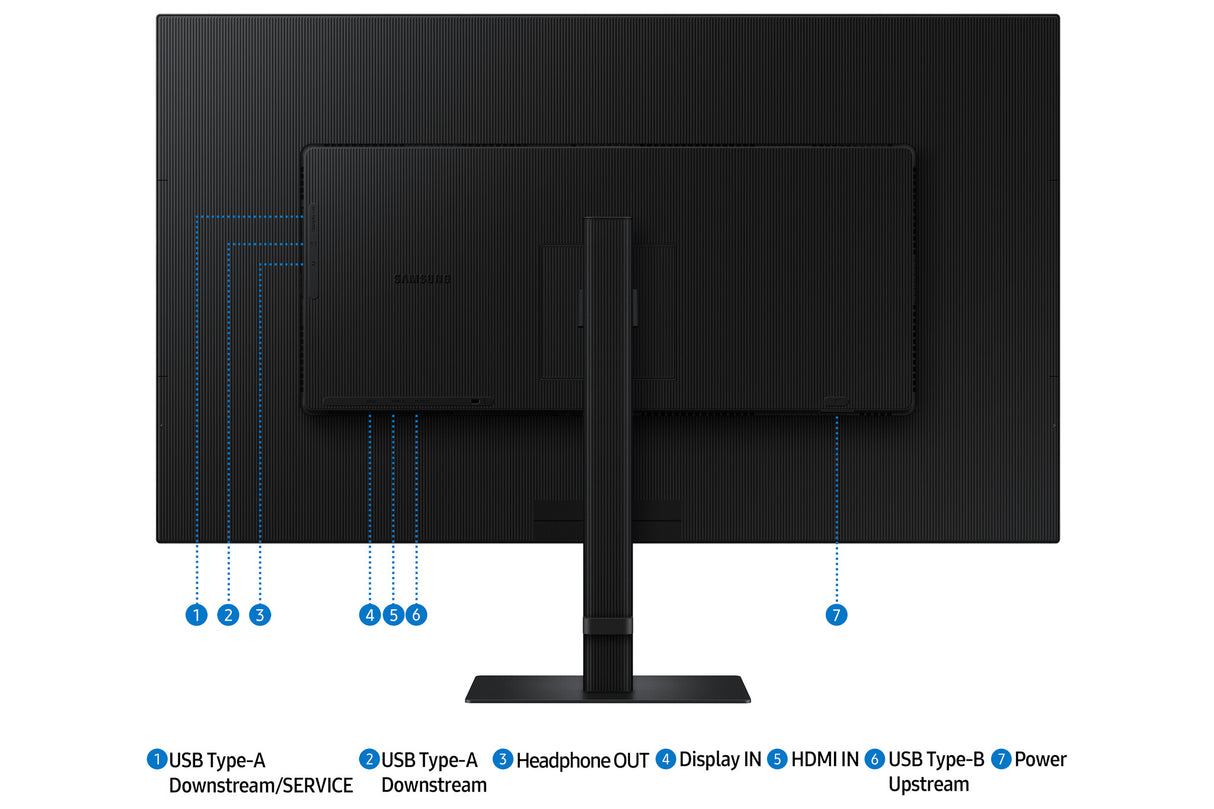 Samsung S80D computerskærm 94 cm (37") 3840 x 2160 pixel 4K Ultra HD LCD Sort