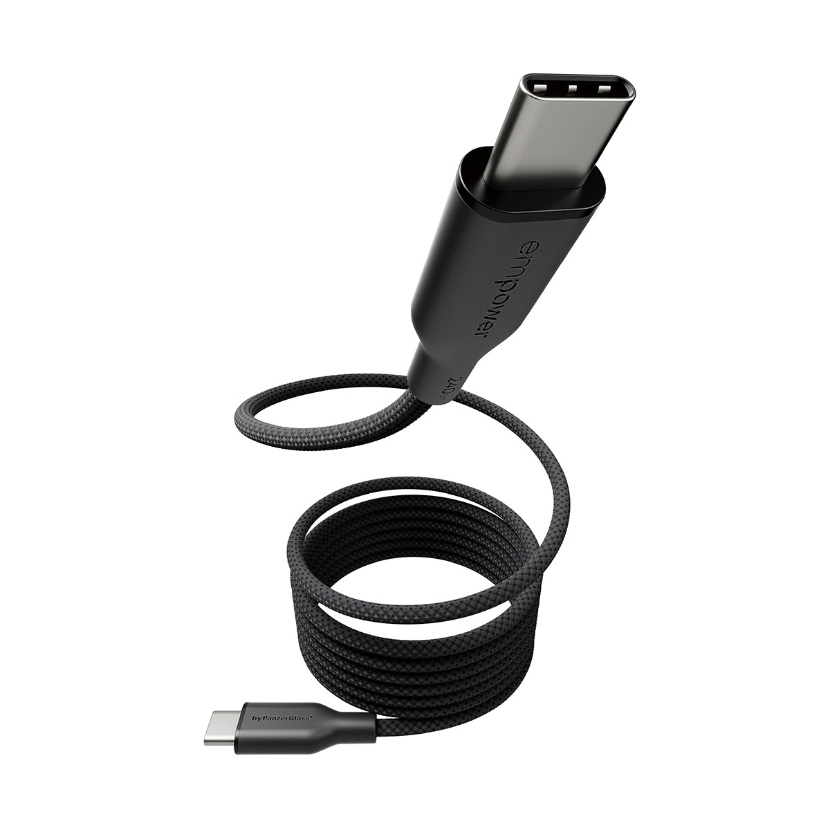 PanzerGlass empower by ® Magnetic 240W USB-C to USB-C Kabel | USB 2.0 | 1.5M | Space Black
