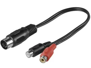 5POL-DIN HAN/2 X PHONO HUN 0,2M