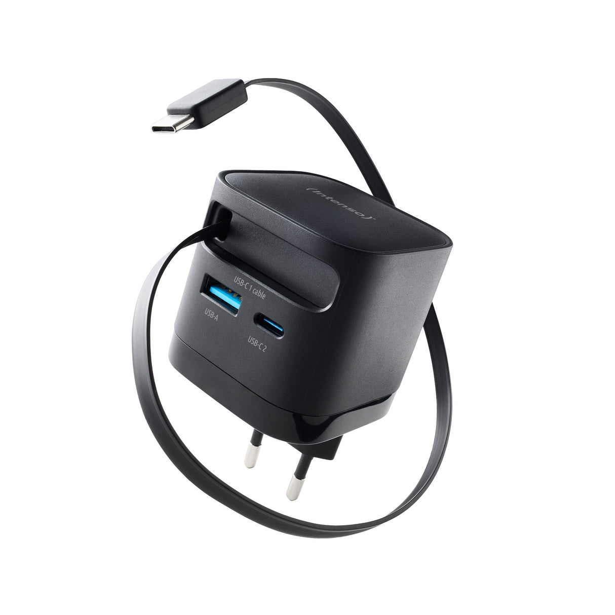 Intenso 7806520 strømadapter og vekselret Indendørs 65 W Sort