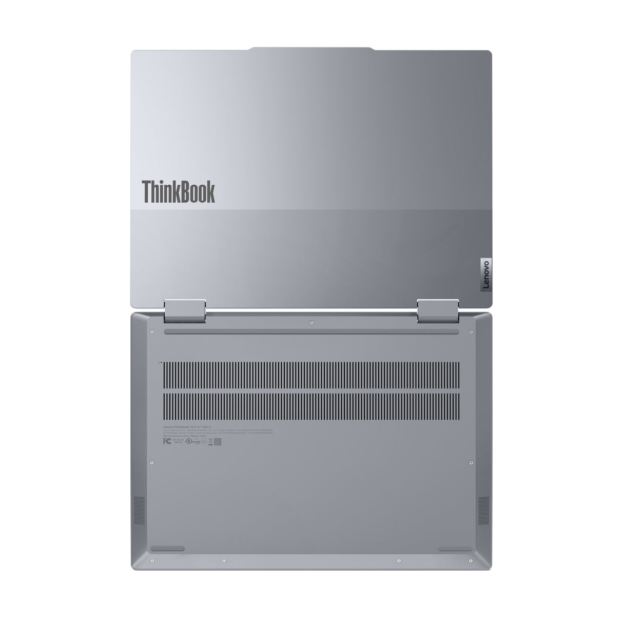 Lenovo ThinkBook 14 2-in-1 G5 IAU Intel Core Ultra 5 225U Hybrid (2-i-1) 35,6 cm (14") Berøringsskærm WUXGA 16 GB DDR5-SDRAM 512 GB SSD Wi-Fi 6E (802.11ax) Windows 11 Pro US International Grå