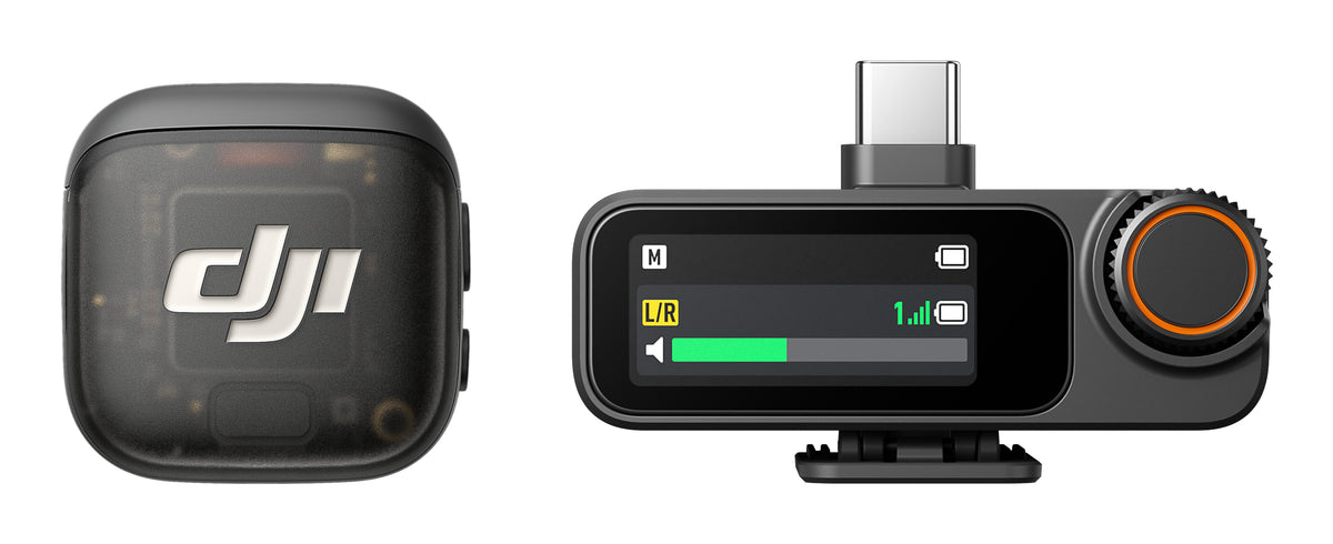 DJI Mic 3 Trådløst mikrofonsystem Trådløs Sort