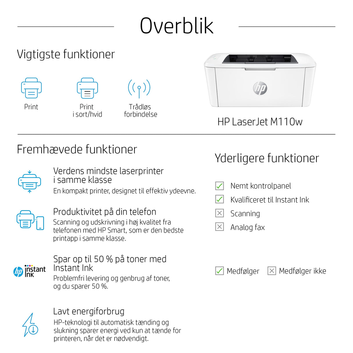 HP LaserJet M110w-printer