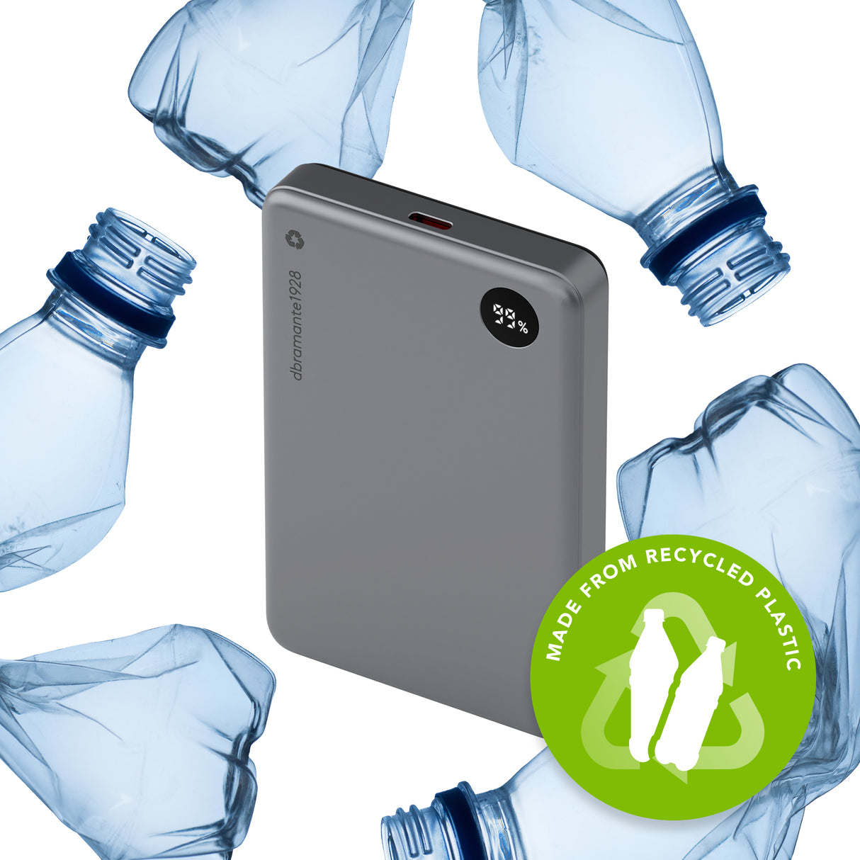 dbramante1928 re-charge 10000 mAh Trådløs opladning Grå