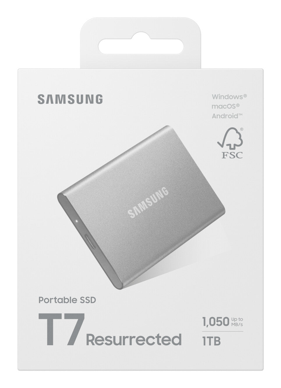 Samsung MU-PD1T0G/WW external solid state drive 1 TB USB Type-C 3.2 Gen 2 (3.1 Gen 2) Silver