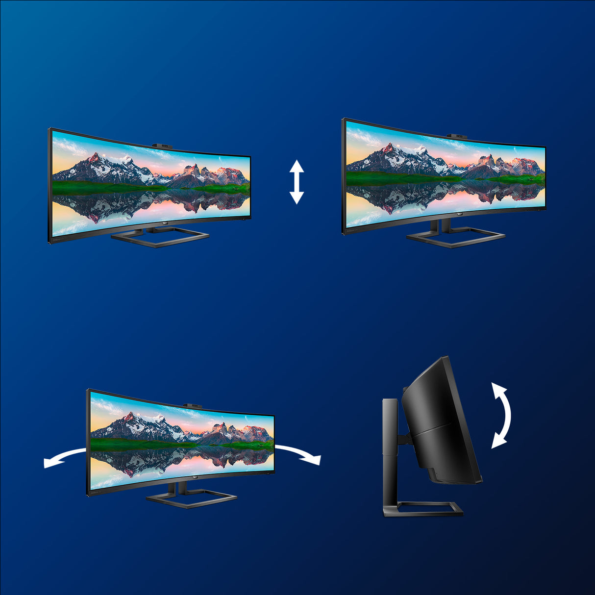 Philips P Line 32:9 SuperWide buet LCD-skærm 499P9H/00