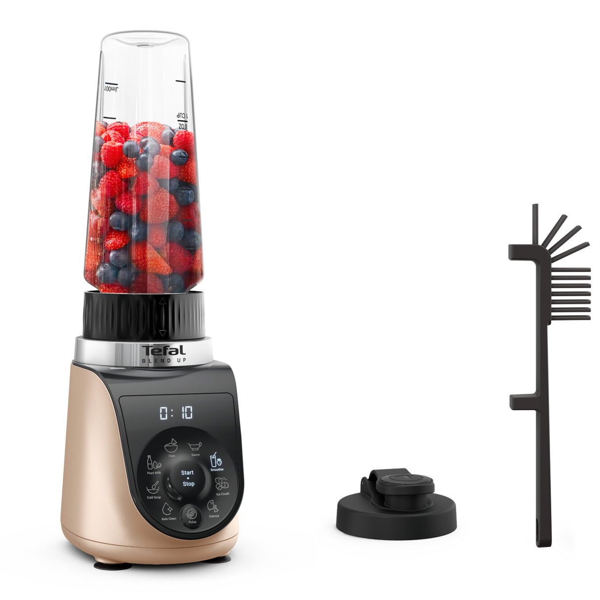 Tefal Blend Up BL190AF0 blender 0,85 L Bordplade blender 1000 W Beige, Sort, Transparent