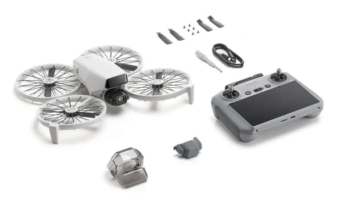 DJI Flip ( RC 2) 4 rotorer Quadrokopter 48 MP 3840 x 2160 pixel 3110 mAh Sort, Hvid