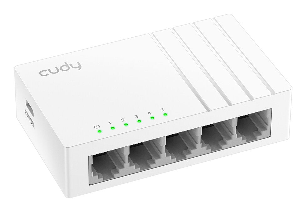 Cudy GS105U netværksswitch Ikke administreret Gigabit Ethernet (10/100/1000) Hvid