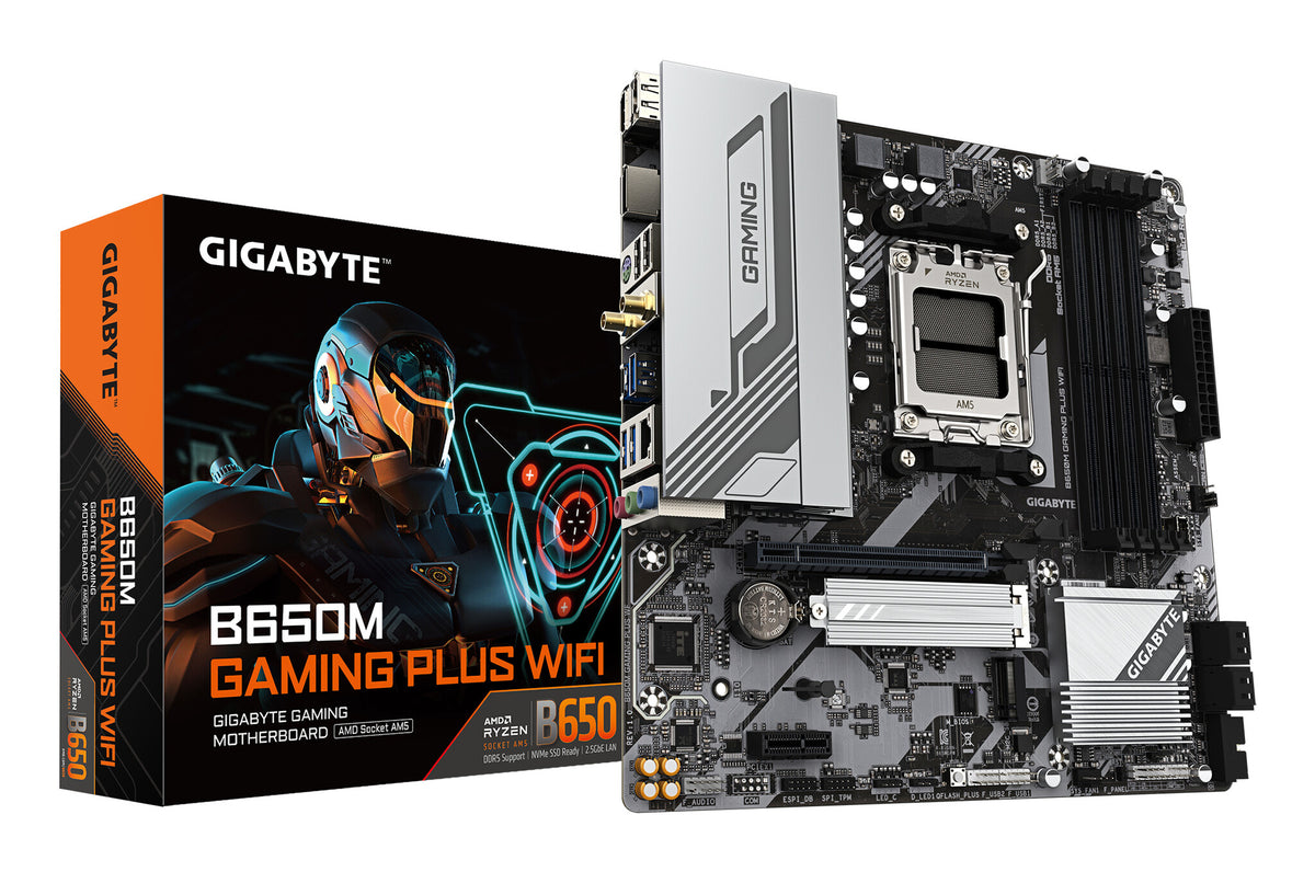 GIGABYTE B650M GAMING PLUS WIFI AMD B650 Sokkel AM5 micro ATX