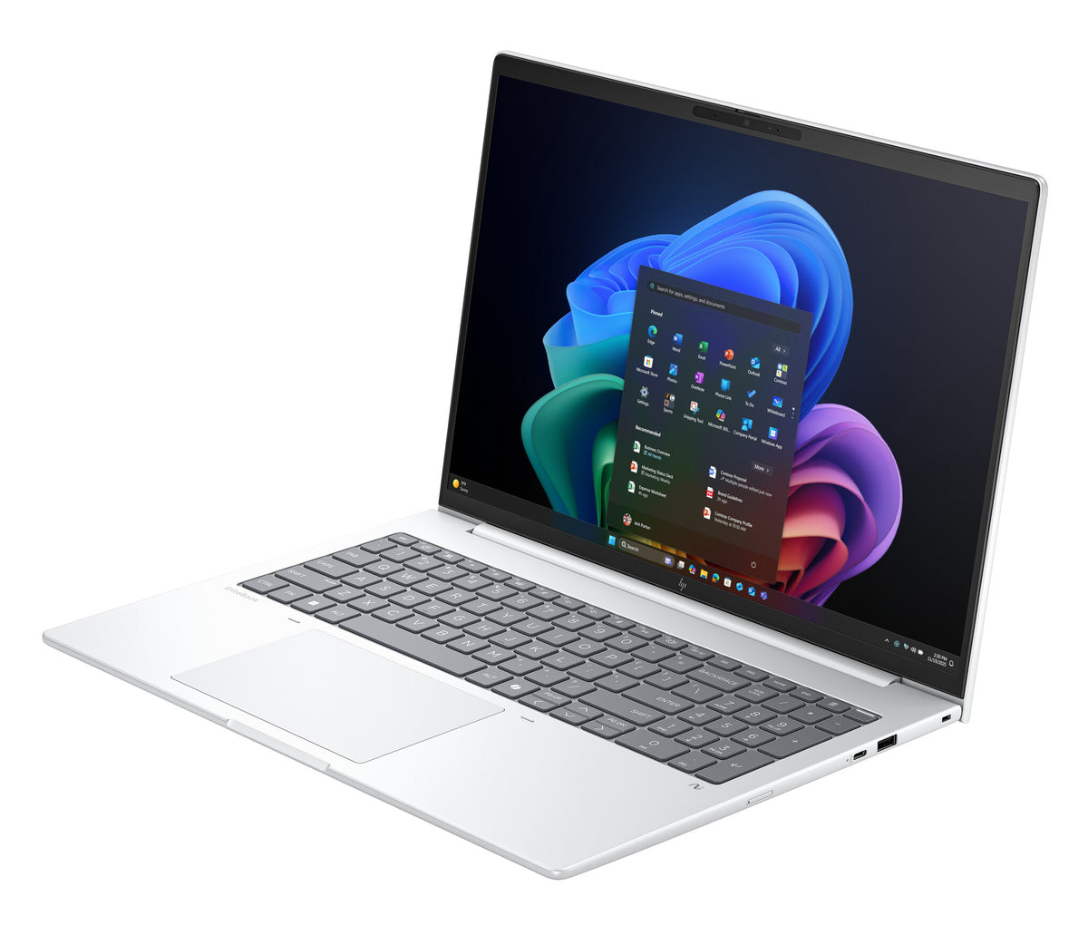 HP EliteBook 8 G1i Next Gen AI PC Copilot+ PC Intel Core Ultra 7 256V Laptop 40,6 cm (16") WUXGA 16 GB LPDDR5x-SDRAM 512 GB SSD Wi-Fi 7 (802.11be) Windows 11 Pro Sølv