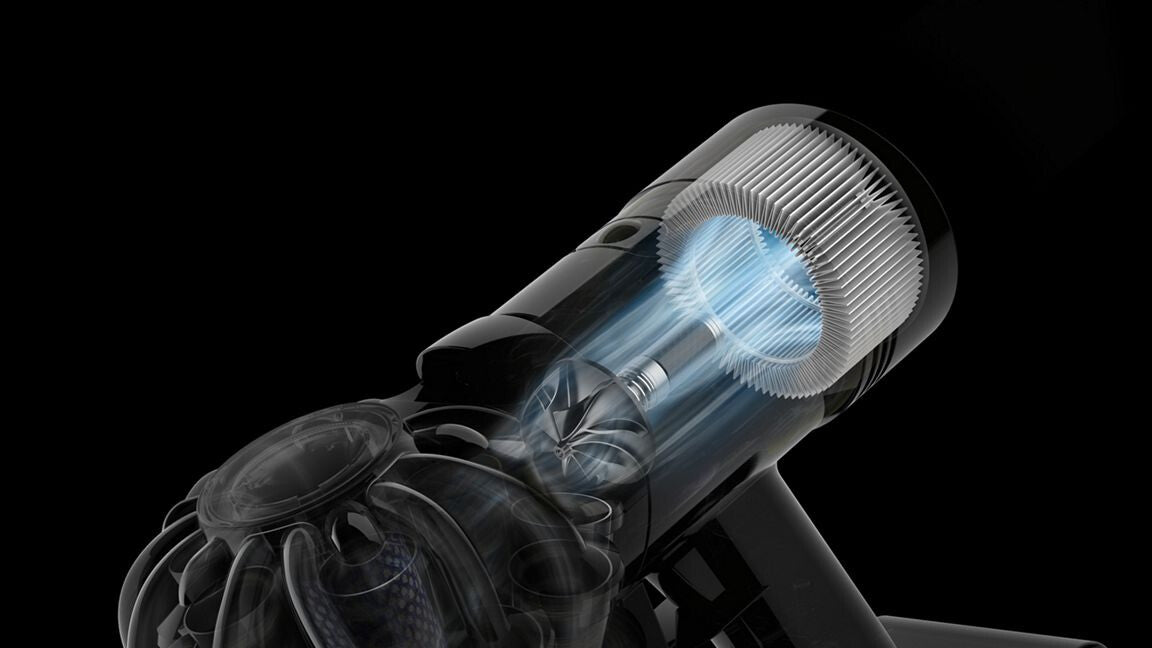 Dyson 586120-01 håndholdt støvsuger Grå, Rød, Violet Poseløs