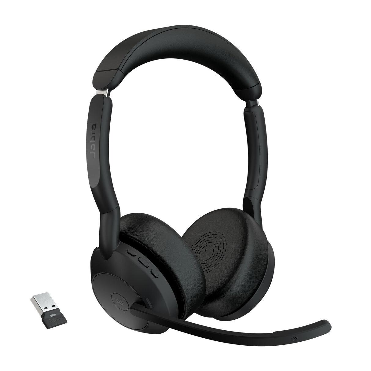 Jabra Evolve2 55 Headset Trådløs Kontor/Callcenter USB Type-C Bluetooth Opladningsstativ