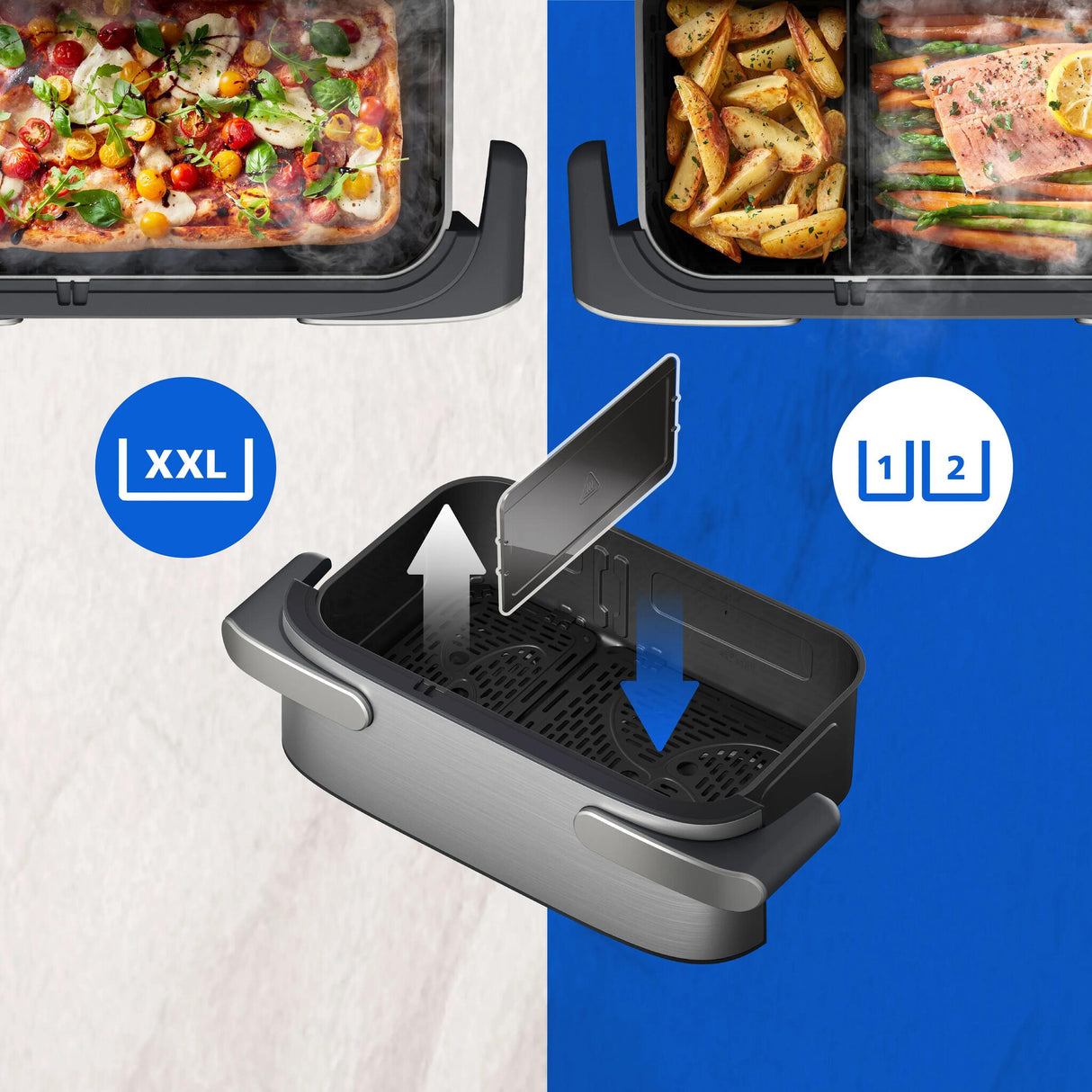 Philips 5000 series Airfryer Megabasket med damp