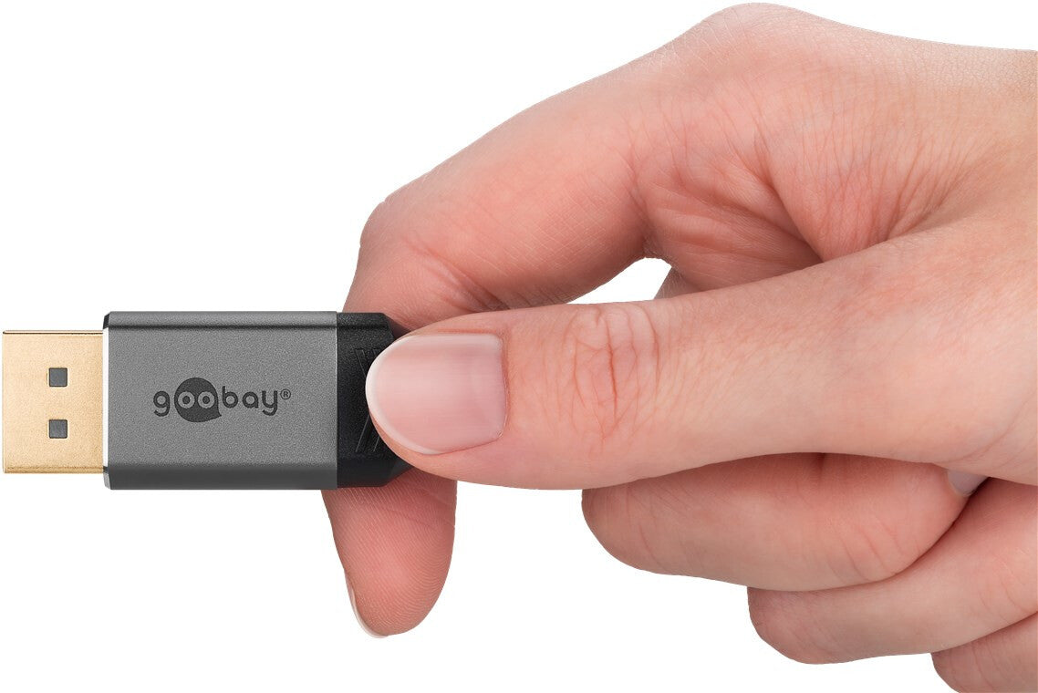 Goobay DisplayPort 1.2 til HDMI 2.0 Adapter 4K 60Hz 5 m Sølv