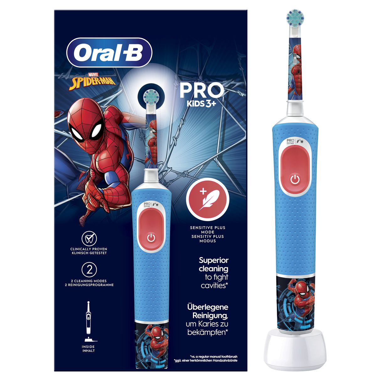 Oral-B Kids 8006540772768 elektrisk tandbørste Barn Roterende tandbørste Flerfarvet