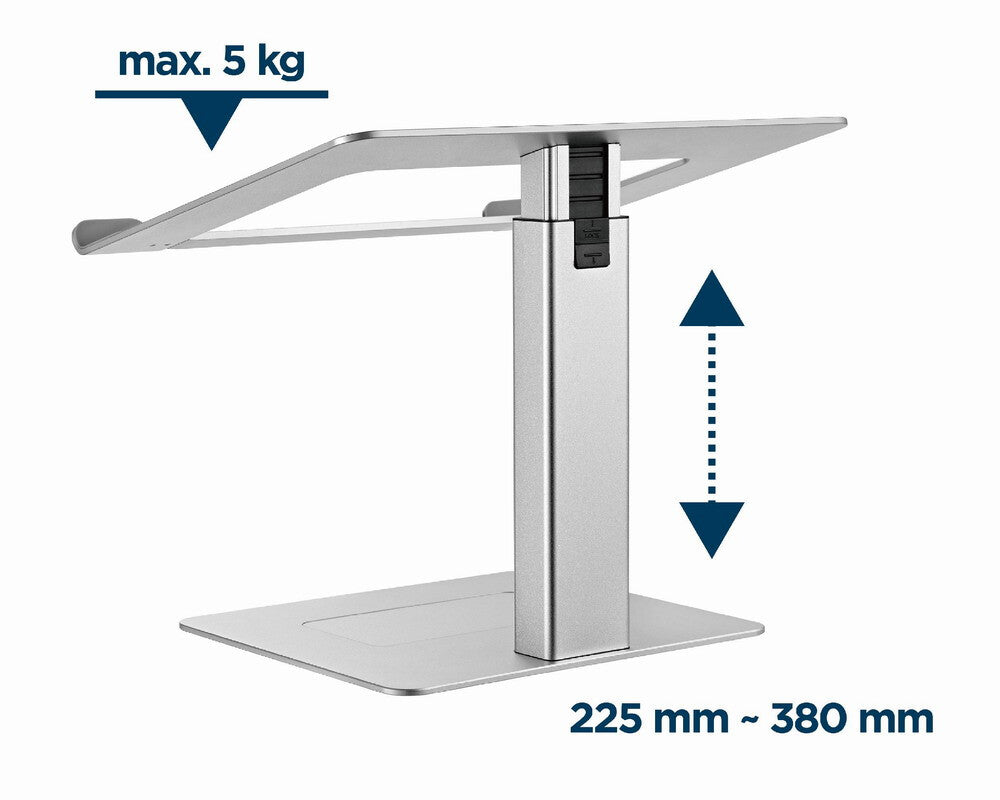 Gembird NBS-D1-02 laptop stativ Sølv 39,6 cm (15.6")