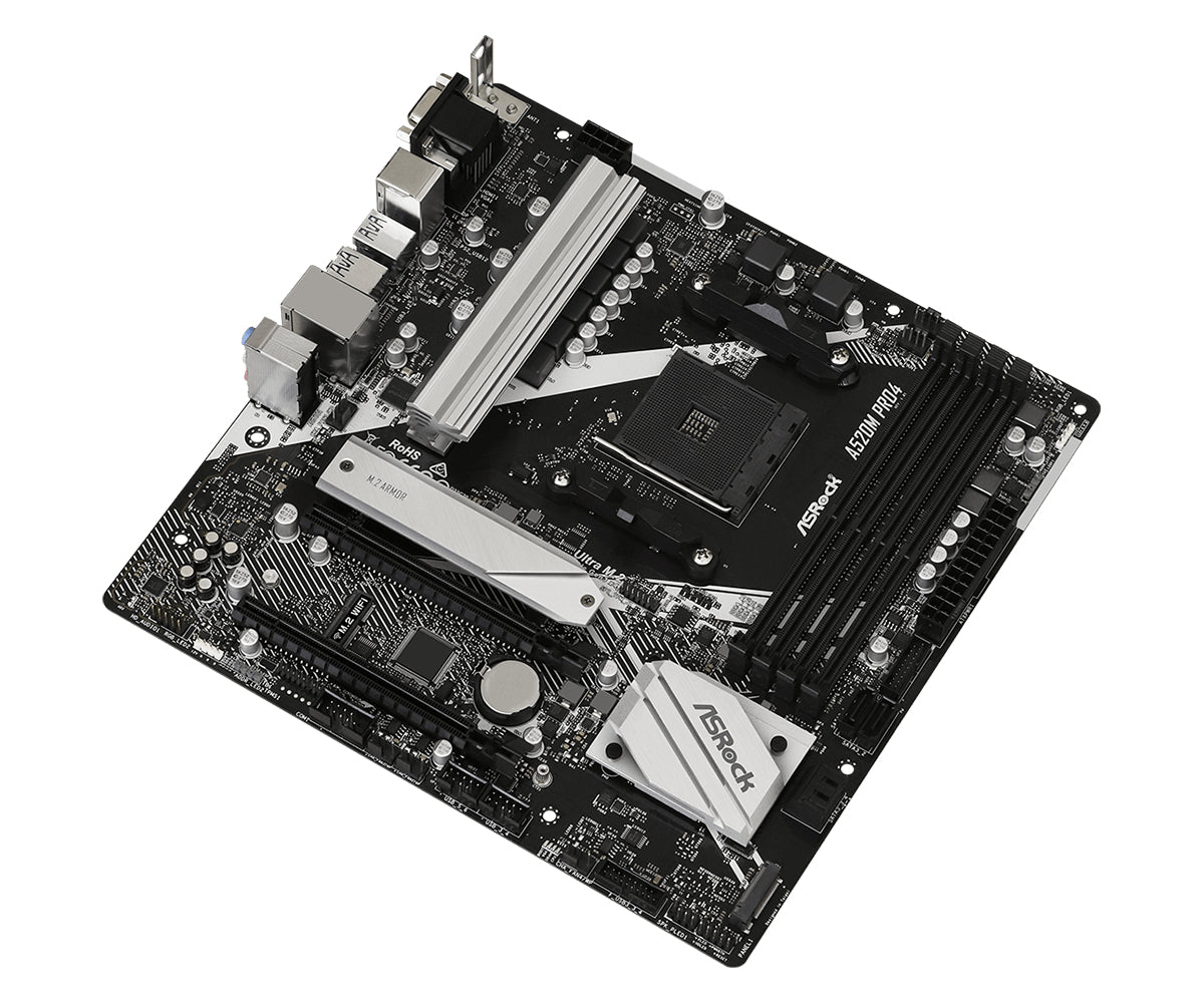 ASRock A520M Pro4 Micro-ATX AM4 AMD A520