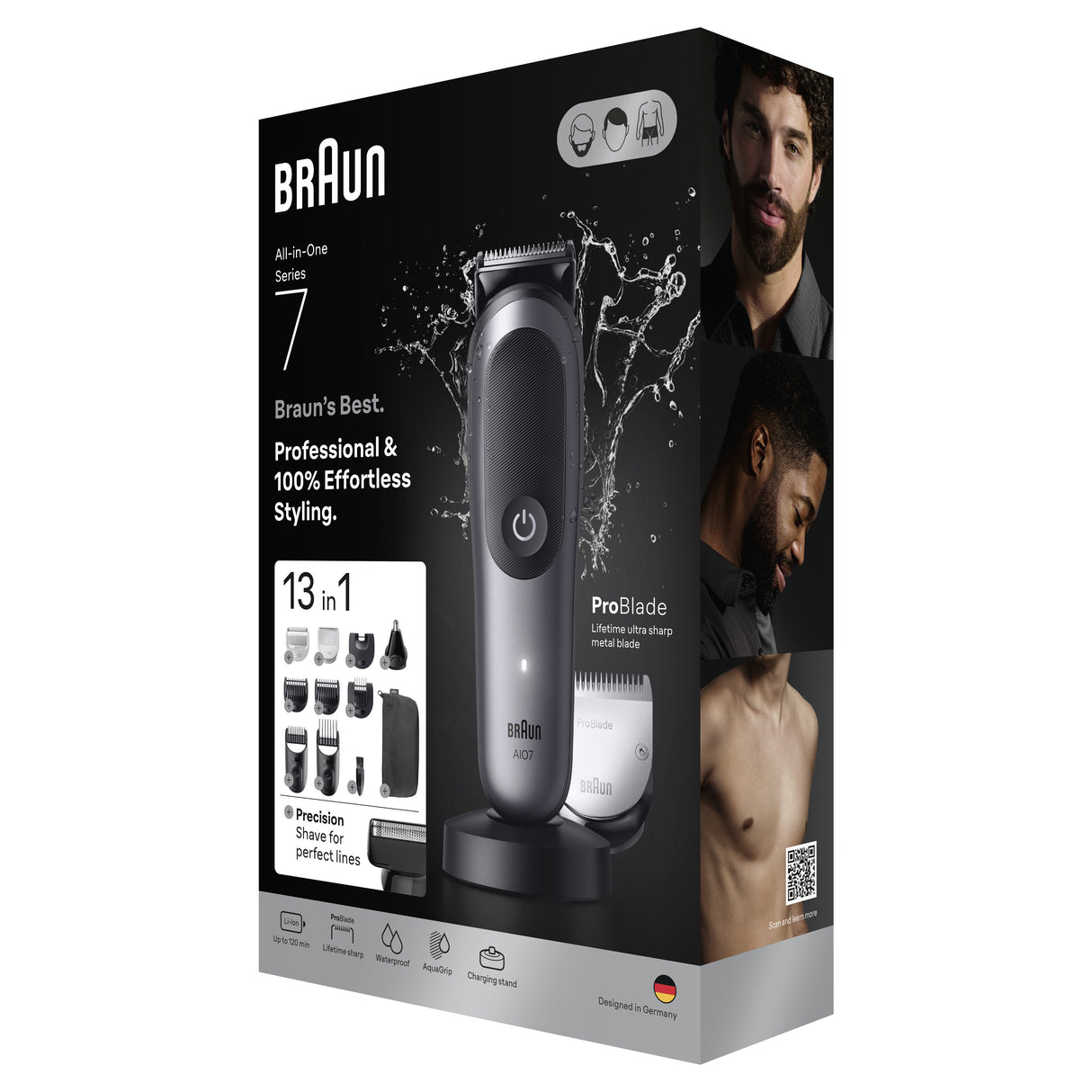 Braun 80789908 skæg- og hårtrimmer Mørkegrå 21 Lithium-Ion (Li-Ion)