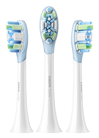 Xiaomi 3x Oscillation Electric Toothbrush Replacement Heads 3 stk Blå, Grøn, Hvid