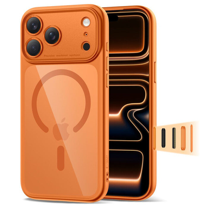 Tech-Protect 5906302333813 mobiltelefon etui 16 cm (6.3") Cover Orange, Transparent