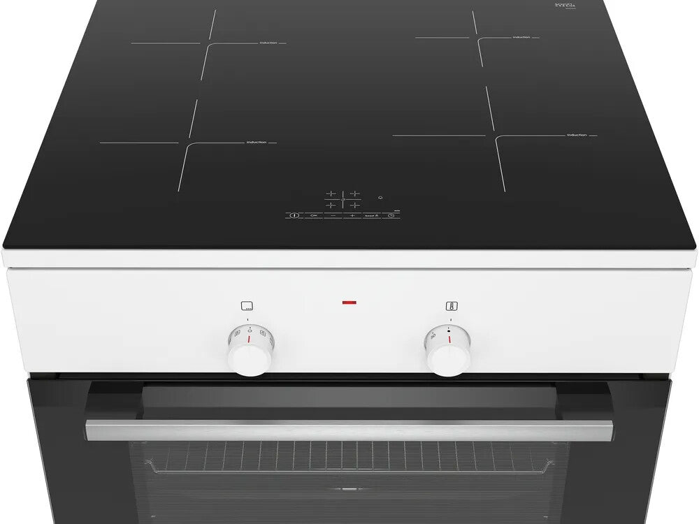 Bosch Serie 2 HLL09A020U komfur og ovn Fritstående komfur Elektrisk Keramisk Hvid