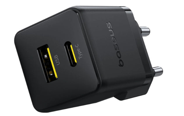Baseus Palm Universel Sort Vekselstrøm Hurtig opladning Indendørs